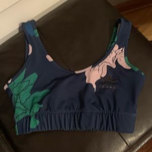 Adidas floral sports bra